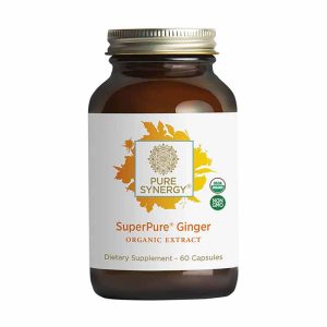 SuperPure Ginger Organic Extract Capsules, 60 Capsules, by Pure Synergy