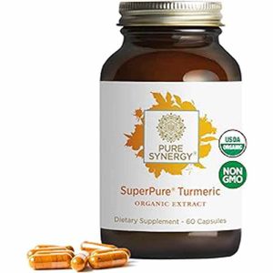 SuperPure Turmeric Organic Extract Capsules, 60 Veg Cap, by Pure Synergy