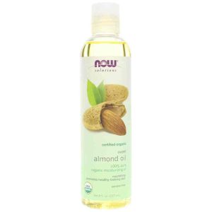 Sweet Almond Oil Certified Organic, 8 Oz, by NOW Foods