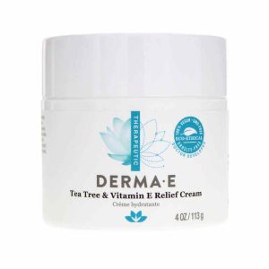Tea Tree & Vitamin E Relief Cream, 4 Oz, by Derma E