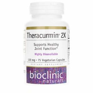 Theracurmin 2X 120 Mg, 75 Veg Capsules, by Bioclinic Naturals