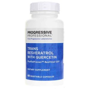 Trans Resveratrol with Quercetin, 60 Veg Capsules, by Progressive Labs
