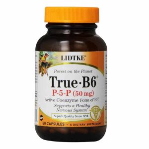 True B6 50 Mg, 60 Veg Capsules, by Lidtke
