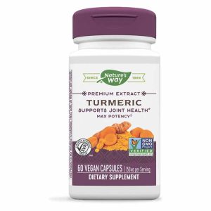 Turmeric Premium Extract 750 Mg, 60 Vegan Capsules, by Natures Way