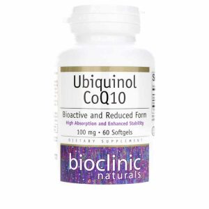 Ubiquinol CoQ10 100 Mg, 60 Softgels, by Bioclinic Naturals