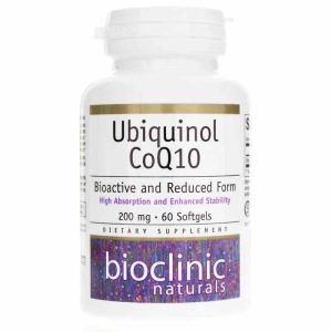 Ubiquinol CoQ10 200 Mg, 60 Softgels, by Bioclinic Naturals