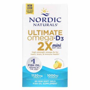 Ultimate Omega 2X with D3 Mini, 60 Softgels, by Nordic Naturals