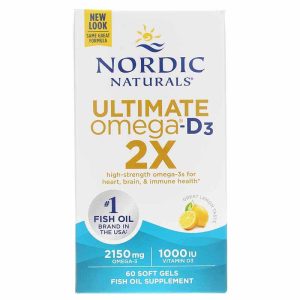 Ultimate Omega-D3 2X, 60 Softgels, by Nordic Naturals