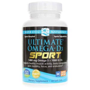 Ultimate Omega-D3 Sport, 60 Softgels, by Nordic Naturals