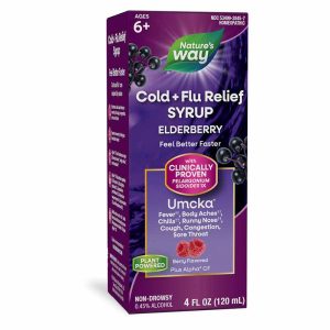 Umcka Cold + Flu Elderberry Syrup, 4 Oz, by Natures Way