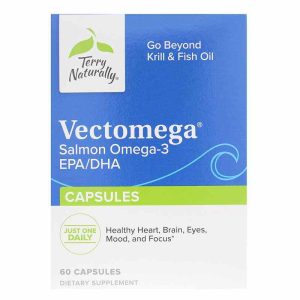 Vectomega Salmon Omega-3 EPA/DHA, 60 Capsules, by Terry Naturally