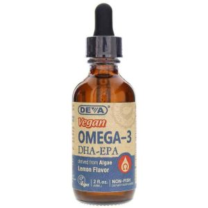 Vegan Omega-3 DHA-EPA Liquid, 2 Oz, by Deva Nutrition