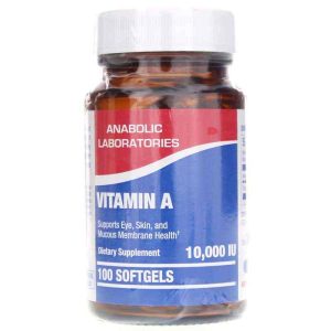 Vitamin A 10,000 IU, 100 Softgels, by Anabolic Laboratories