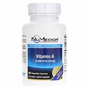 Vitamin A 25,000 IU, 90 Veg Capsules, by NuMedica
