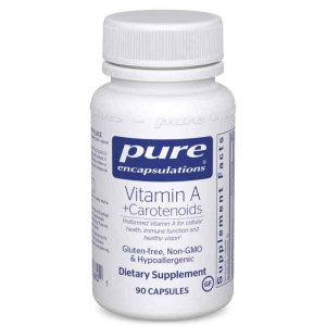 Vitamin A + Carotenoids, 90 Capsules, by Pure Encapsulations