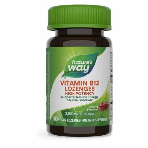 Vitamin B-12 2 Mg, 100 Vegan Lozenges, by Natures Way
