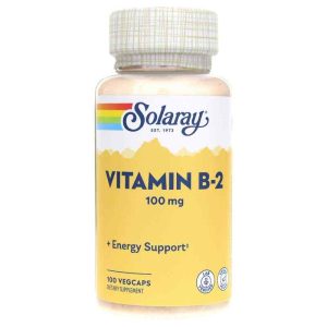 Vitamin B-2 100 Mg, 100 Veg Capsules, by Solaray