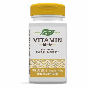 Vitamin B-6 50 Mg, 100 Capsules, by Natures Way