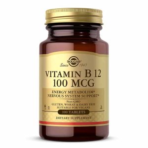 Vitamin B12 100 Mcg, 100 Tablets, by Solgar