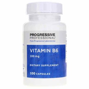 Vitamin B6 100 Mg, 100 Capsules, by Progressive Labs