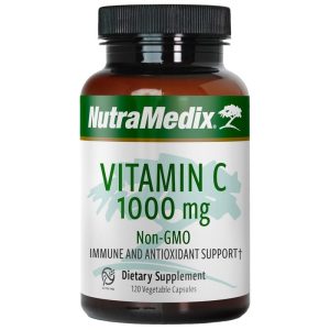 Vitamin C 1000 Mg Non-GMO, 120 Veg Capsules, by NutraMedix