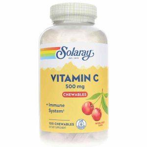Vitamin C 500 Mg Chewable in Natural Cherry Flavor, 100, by Solaray