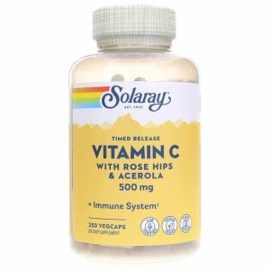 Vitamin C 500 Mg, Timed-Release Formula, 250, by Solaray