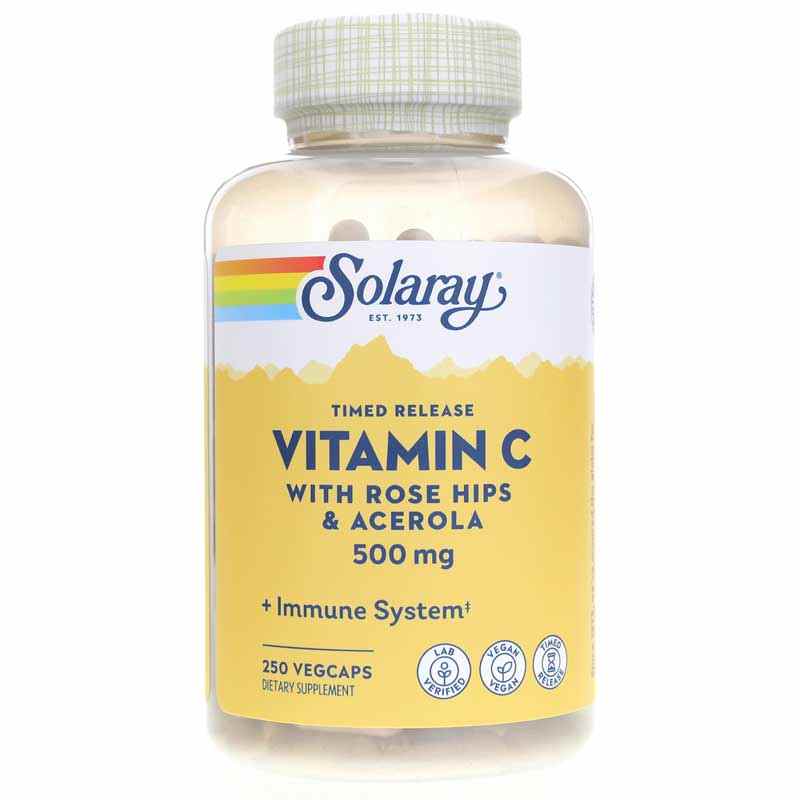 Vitamin C 500 Mg, Timed-Release Formula, 250, by Solaray