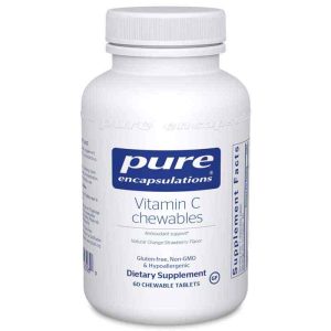 Vitamin C Chewables, 60 Chewable Tablets, by Pure Encapsulations