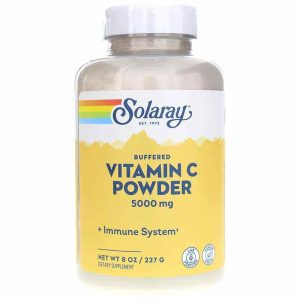 Vitamin C Powder 5000 Mg Buffered, 8 Oz, by Solaray