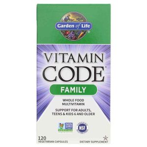 Vitamin Code Family Whole Food Multi, 120 Veg Capsules, by Garden of Life