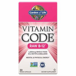 Vitamin Code Raw B-12 1,000 Mcg, 30 Veg Capsules, by Garden of Life