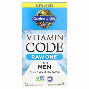 Vitamin Code Raw One for Men, 75 Veg Capsules, by Garden of Life