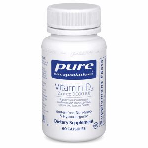 Vitamin D3 (25mcg) 1000 IU, by Pure Encapsulations