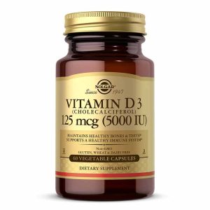 Vitamin D3 125 Mcg (5000 IU), by Solgar