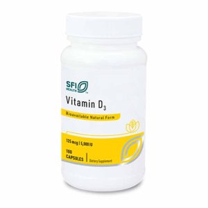 Vitamin D3 125 Mcg, 100 Capsules, by SFI Health