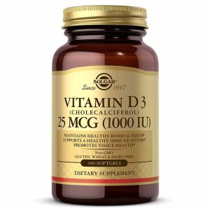 Vitamin D3 25 Mcg (1000 IU), by Solgar