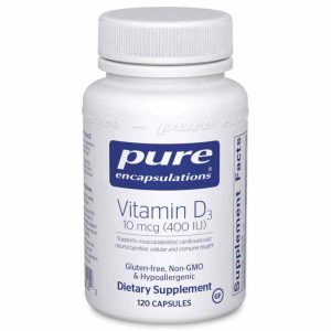 Vitamin D3 400 IU, 120 Capsules, by Pure Encapsulations