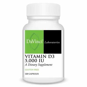 Vitamin D3 5000 IU, 120 Capsules, by DaVinci Labs