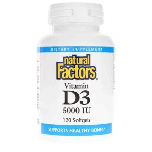 Vitamin D3 125 Mcg (5000 IU), by Natural Factors