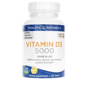 Vitamin D3 5000 IU, 120 Softgels, by Nordic Naturals