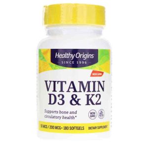 Vitamin D3 & K2, by Healthy Origins