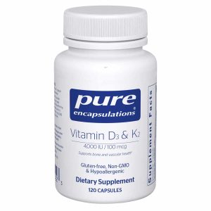 Vitamin D3 & K2, 120 Capsules, by Pure Encapsulations