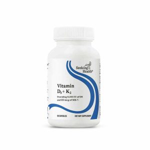 Vitamin D3 + K2, 60 Veg Capsules, by Seeking Health
