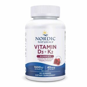 Vitamin D3 + K2 Gummies, 60 Gummies, by Nordic Naturals