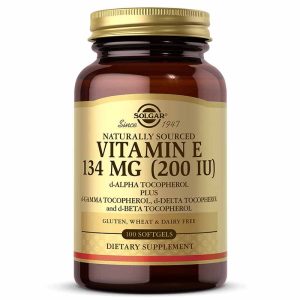 Vitamin E 134 Mg (200 IU), 100 Softgels, by Solgar