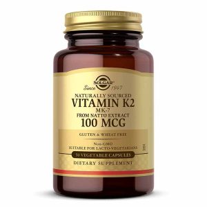 Vitamin K2 MK-7 100 Mcg, 50 Veg Capsules, by Solgar